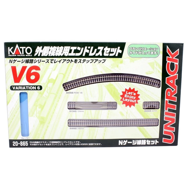 Load image into Gallery viewer, Kato N Scale V6 Outside Loop Track Set Unitrack
