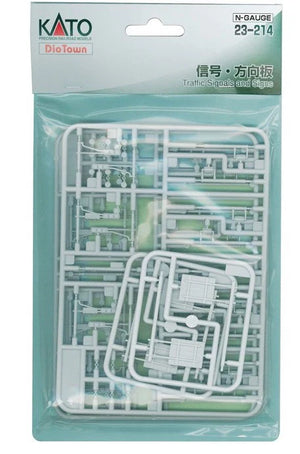 Kato 23-214 N Scale Traffic Signals and Road Signs