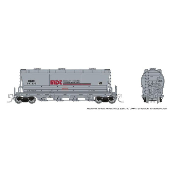 Rapido N Scale MDTX Flexi Flo Hopper (Late) Repaint Single Car - 533010A