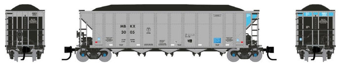 Rapido N Scale MBKX AutoFlood III RD Coal Hoppers Pack of 6 #1 - 538036