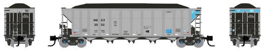 Rapido N Scale MBKX AutoFlood III RD Coal Hoppers Pack of 6 #1 - 538036