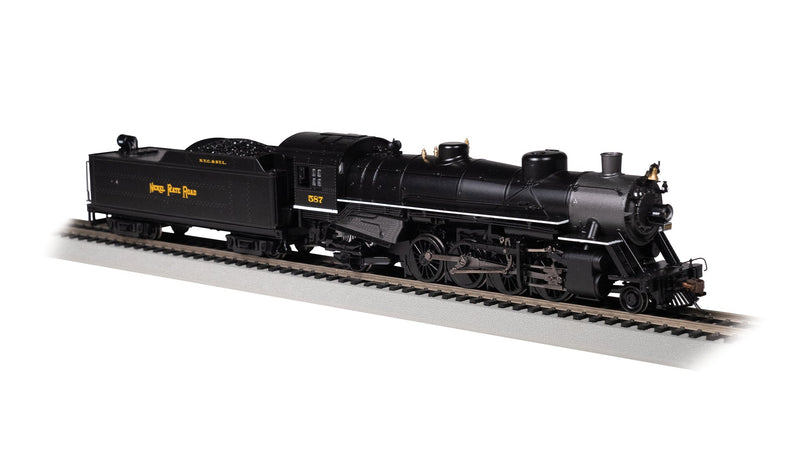 Load image into Gallery viewer, Bachmann HO Scale Nickel Plate Road 2-8-2 Steam Locomotive NKP #587 With Medium Tender DCC Ready
