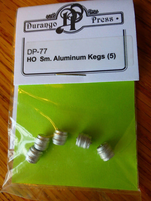 Durango Press 77 HO Scale Small Aluminum Kegs