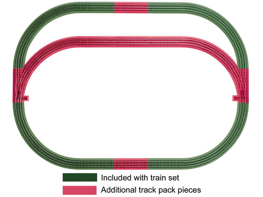 Lionel O Scale FasTrack Outer Passing Loop Add-On Track Pack - 12031