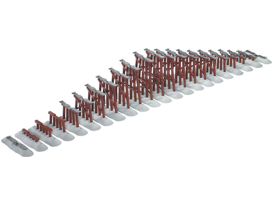 Lionel O Scale FasTrack Graduated Trestle Set (22) - 12037