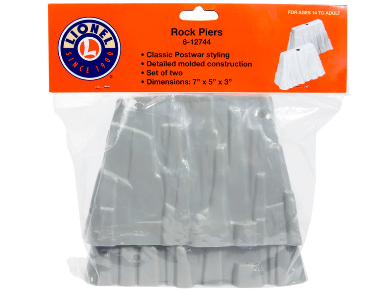 Load image into Gallery viewer, Lionel O Scale Rock Piers (2) - 12744

