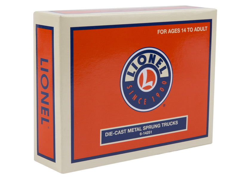Load image into Gallery viewer, Lionel O Scale Die-Cast Metal Sprung Trucks with Rotating Bearing Caps - 14251
