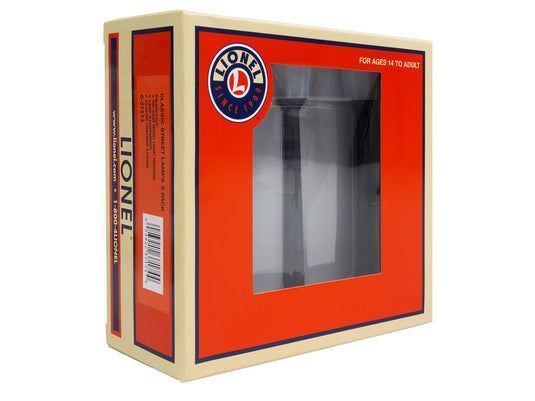 Lionel O Scale Classic Street Lamps Black (3) - 37174