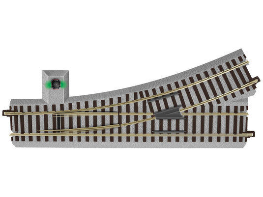 Lionel S Scale AF FasTrack R20 LH Command / Remote Switch - 47941
