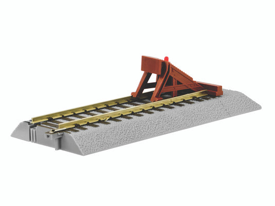 Lionel S Scale AF FasTrack Straight Track With Lighted Bumper - 49866
