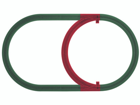 Lionel S Scale AF FasTrack Inner Passing Loop Add-On Track Pack - 49890