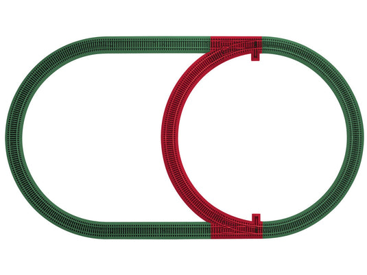 Lionel S Scale AF FasTrack Inner Passing Loop Add-On Track Pack - 49890