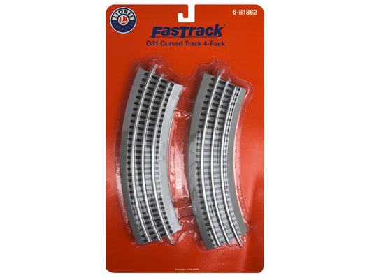 Lionel O Scale FasTrack O31 Curved Track (4) - 81862