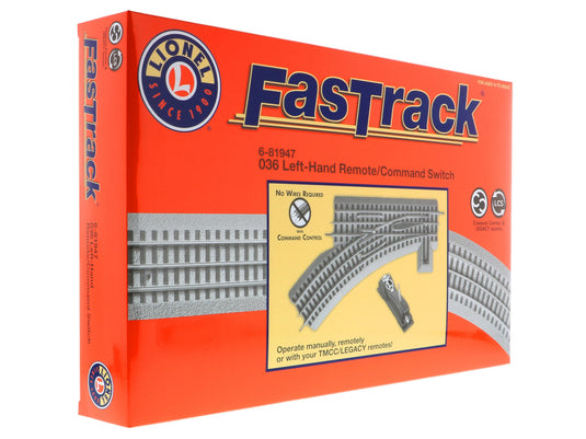 Lionel O Scale FasTrack O36 Remote/Command Switch Left Hand - 81947