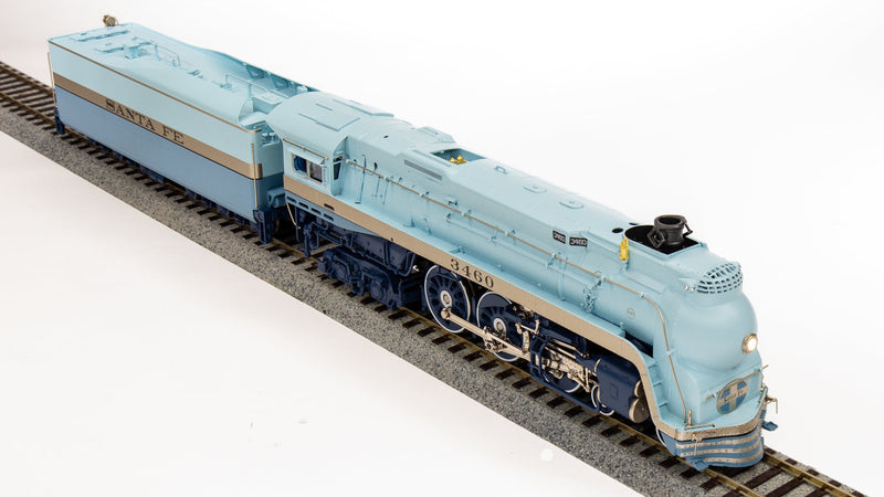 Load image into Gallery viewer, Broadway Ltd HO ATSF Blue Goose Early 1939 Appearance Paragon4 Sound #3460 - 7352
