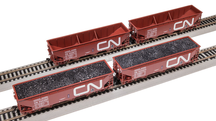 Broadway Limited HO Canadian National AAR 70-Ton Triple Hopper Pack of 4 - 7373