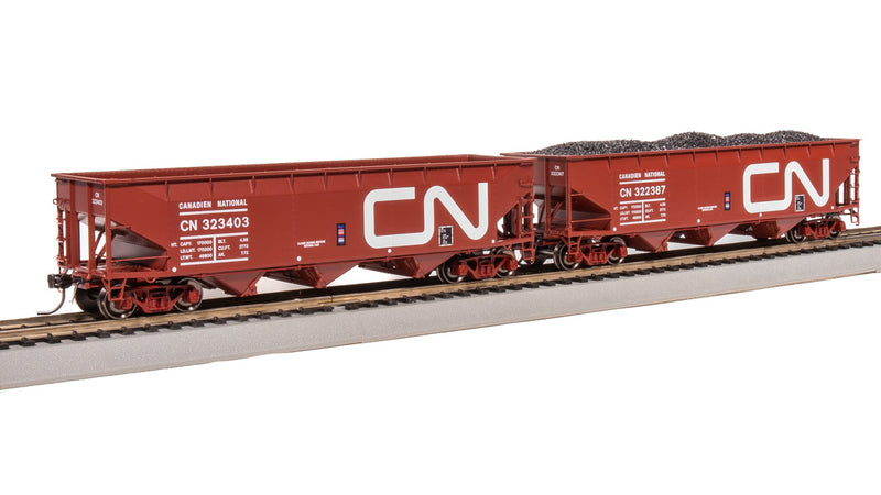 Load image into Gallery viewer, Broadway Limited HO Canadian National AAR 70-Ton Triple Hopper Pack of 4 - 7373
