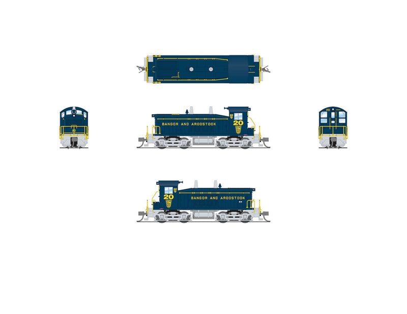 Load image into Gallery viewer, Broadway Limited N BAR EMD NW2 Diesel Locomotive Blue Yellow Diesel 21 - 7485
