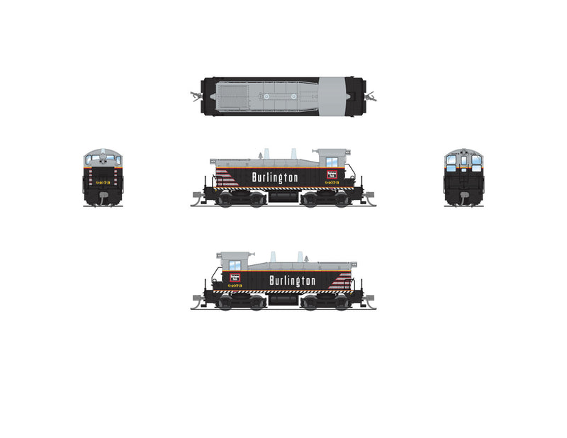 Load image into Gallery viewer, Broadway Limited N Scale Burlington EMD NW2 Diesel Locomotive #9412B - 7487
