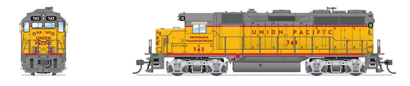 Load image into Gallery viewer, Broadway Limited HO Union Pacific EMD GP35 &quot;Dependable Transportation&quot; #743 - 8229
