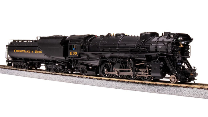 Broadway Limited HO Chesapeake & Ohio #1202 K-2 2-8-2 Mikado w/16-VC Tender - Sound and DCC - Paragon4 (Brass Hybrid)