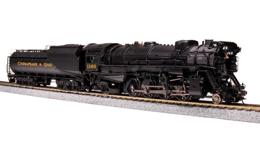 Broadway Limited HO Chesapeake & Ohio #1202 K-2 2-8-2 Mikado w/16-VC Tender - Sound and DCC - Paragon4 (Brass Hybrid)