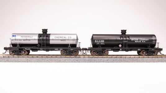 Broadway Limited HO Merrimac Chemical Co Brown Co. 6000 Gallon Tank 2-Pack A - 7660