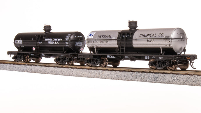 Broadway Limited HO Merrimac Chemical Co Brown Co. 6000 Gallon Tank 2-Pack A - 7660