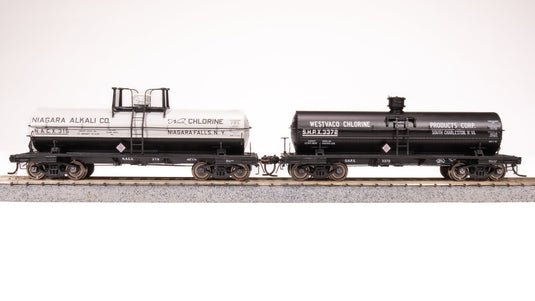 Broadway Limited HO Niagara Alkali, Westvaco 6000 Gallon Tank 2-Pack A - 7663
