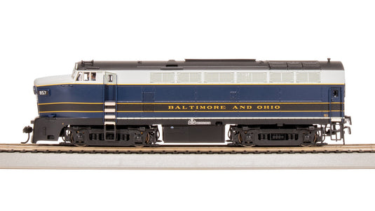 Broadway Limited HO Baltimore & Ohio RF-16 Sharknose Diesel 857 (DCC/Sound) - 7695