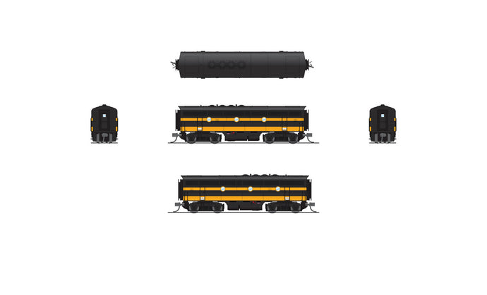 Broadway Limited N SLSF EMD F3B Black & Yellow Diesel Locomotive DCC/S 5101 - 7731