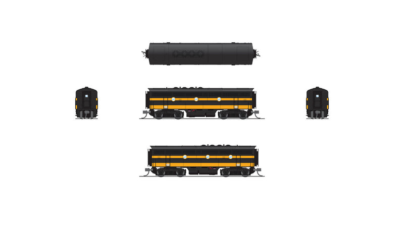 Load image into Gallery viewer, Broadway Limited N SLSF EMD F3B Black &amp; Yellow Diesel Locomotive DCC/S 5101 - 7731
