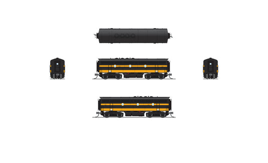 Broadway Limited N SLSF EMD F3B Black & Yellow Diesel Locomotive DCC/S 5101 - 7731