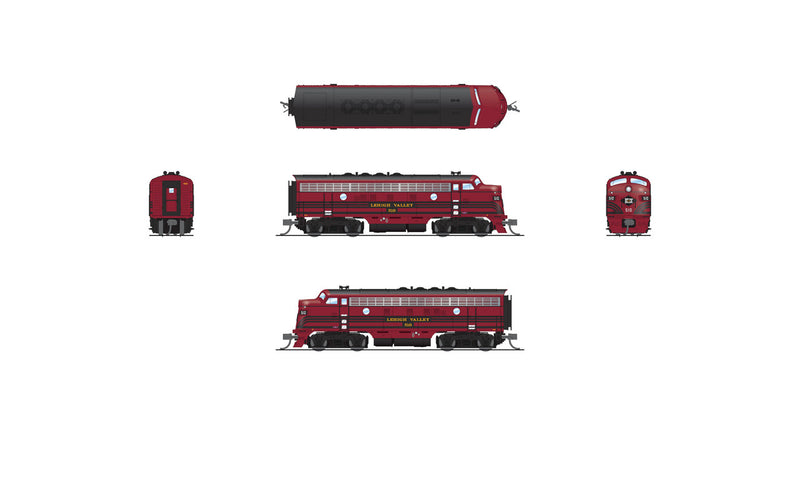 Load image into Gallery viewer, Broadway Limited N LV EMD F3A Cornell Red W/ Black Stripes Sound DCC #512 - 7732
