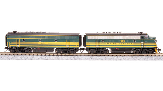 Broadway Limited N Scale MEC EMD F3 AB Unit-A Green & Gold Diesel