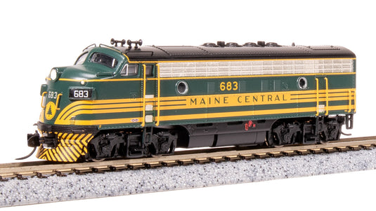 Broadway Limited N Scale MEC EMD F3A Green & Gold Diesel Locomotive