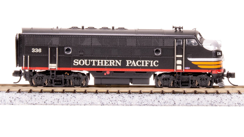 Load image into Gallery viewer, Broadway Limited N Scale SP EMD F3A Black Widow Diesel Locomotive #337 - 7738
