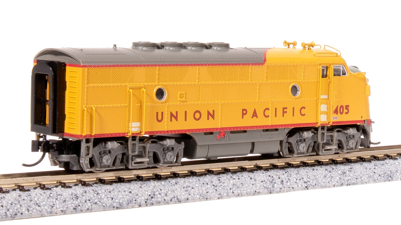Load image into Gallery viewer, Broadway Limited N Scale UP EMD F3A Yellow Gray Diesel Locomotive #1409 - 7740
