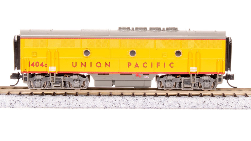 Load image into Gallery viewer, Broadway Limited N Scale UP EMD F3B Yellow Gray Diesel Locomotive #1406B - 7741
