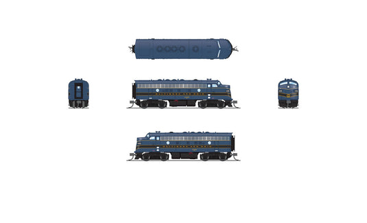 Broadway Limited 9074 N Scale Baltimore & Ohio EMD F7A 4500 DC Stealth - Imports