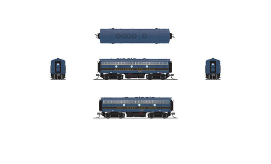 Broadway Limited 9075 N Scale Baltimore & Ohio EMD F7B 5456 DC Stealth - Imports