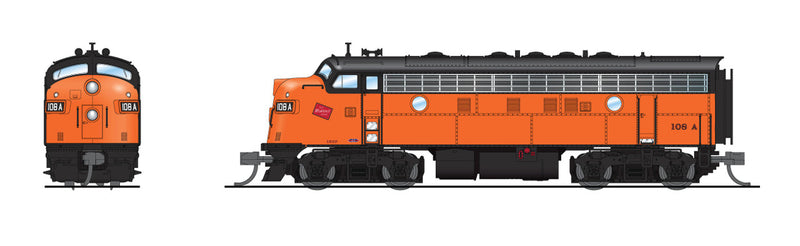Load image into Gallery viewer, Broadway Limited 9082 N Scale Milwaukee Road EMD F7A 113A  DC Stealth - Imports
