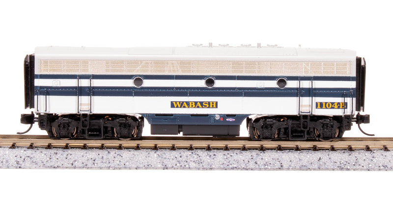 Load image into Gallery viewer, Broadway Limited N WAB EMD F7 AB As-Delivered Diesel Locomotive #1104/1104B - 7763

