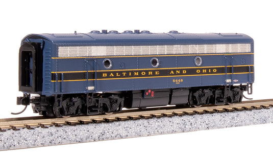 Broadway Limited N B&O EMD F7B Blue, Black, Gold Diesel Locomotive