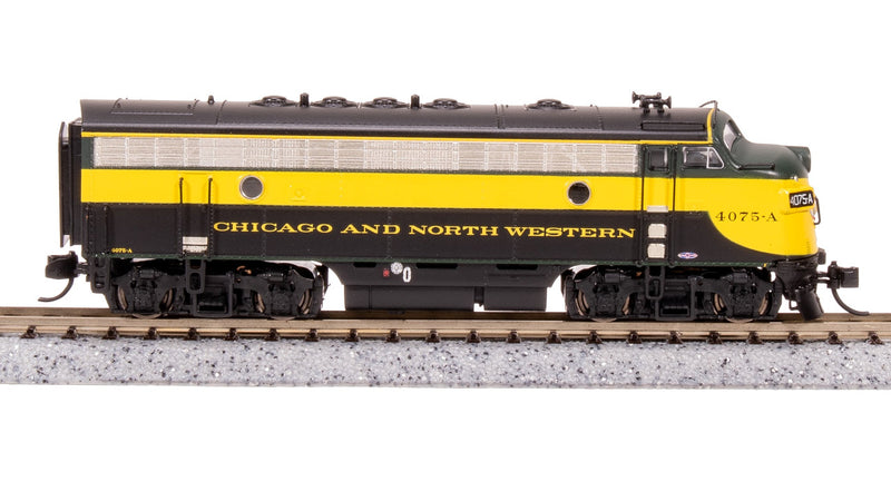 Load image into Gallery viewer, Broadway Limited N Scale CNW EMD F7A As-Delivered Diesel Locomotive #4075C - 7768
