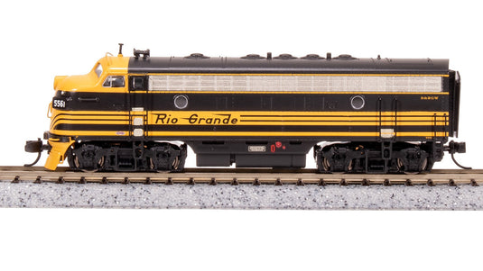 Broadway Limited N Scale DRGW EMD F7A Black 3-Stripe Diesel Locomotive 5564 - 7770