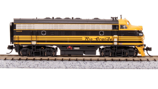 Broadway Limited N Scale DRGW EMD F7A Black 3-Stripe Diesel Locomotive 5564 - 7770