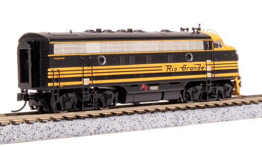Broadway Limited N Scale DRGW EMD F7A Black 3-Stripe Diesel Locomotive 5564 - 7770