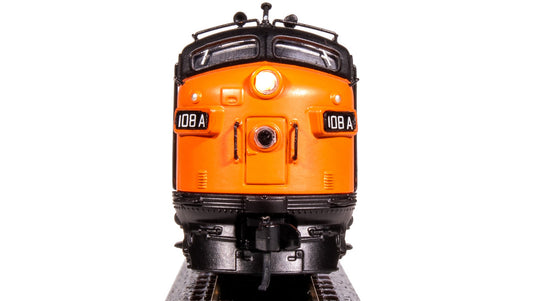 Broadway Limited N Scale MILW EMD F7A Orange & Black Diesel Locomotive 113A - 7772