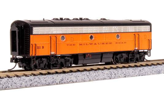 Broadway Limited N Scale MILW EMD F7B Orange & Black Diesel Locomotive 114B - 7773